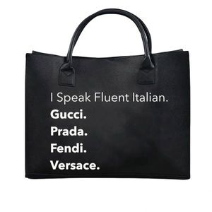 Designer oversized tote bag